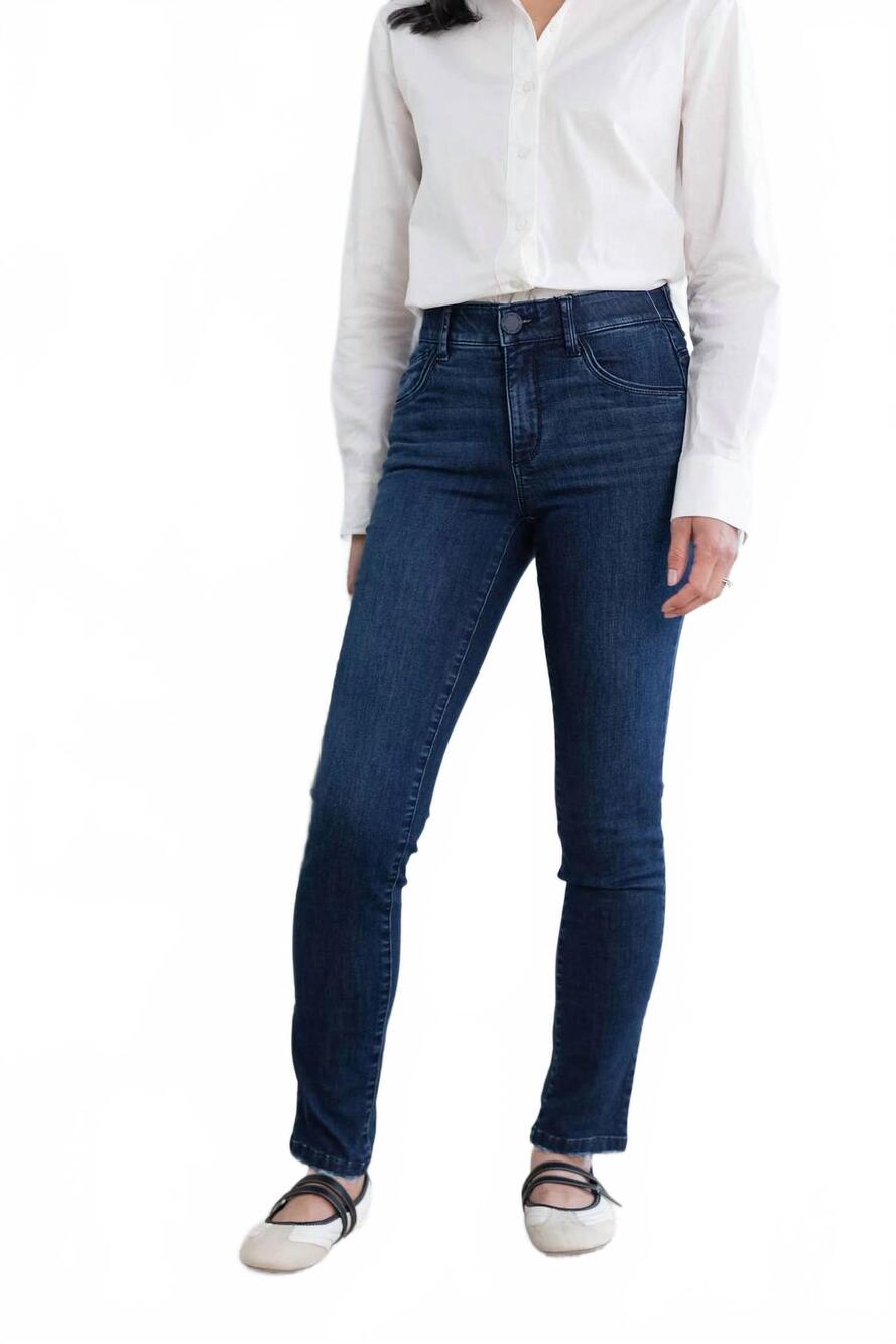 NEW MAC & ME essential straight leg jeans in indigo artisanal wash